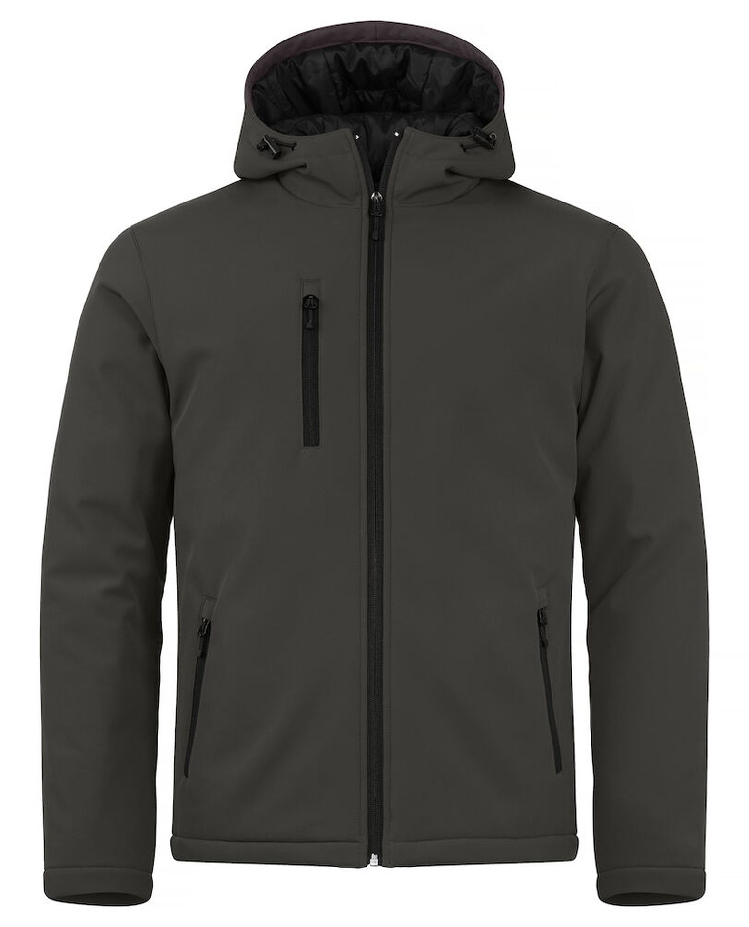 Padded Hoody Softshell, Harmaa
