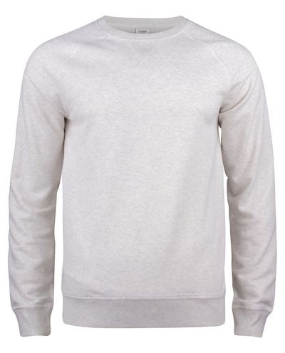 Premium OC Roundneck, Meleerattu Valkoinen
