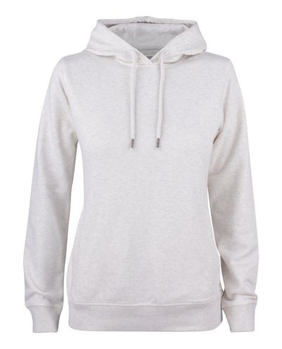 Premium OC Hoody Women, Meleerattu Valkoinen