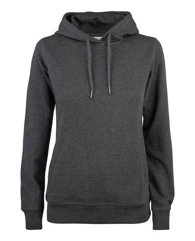 Premium OC Hoody Women, Meleerattu Antrasiitti