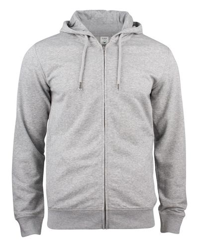 Premium OC Hoody Full Zip, Meleerattu Harmaa