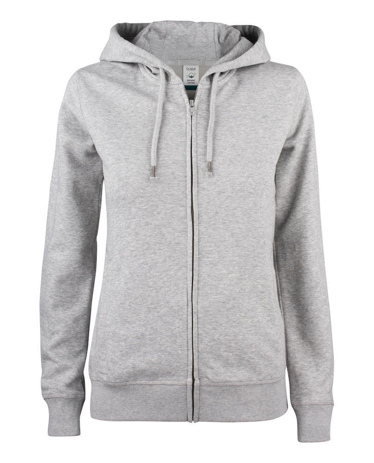 Premium OC Hoody Full Zip Women, Meleerattu Harmaa