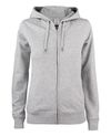 Premium OC Hoody Full Zip Women, Meleerattu Harmaa