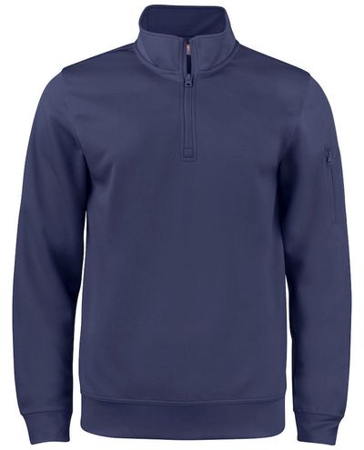 Basic Active Half Zip, Navy