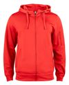 Basic Active Hoody Full Zip , Punainen