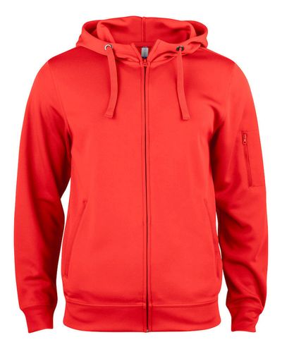 Basic Active Hoody Full Zip , Punainen Basic Active Hoody Full Zip , Punainen