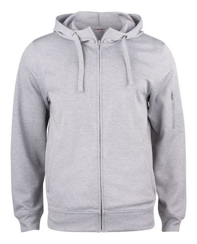 Basic Active Hoody Full Zip , Meleerattu Harmaa