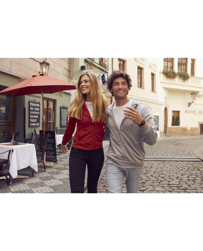 Basic Active Hoody Full Zip , Punainen