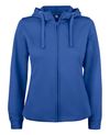 Basic Active Hoody Full Zip Women, Sininen