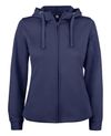 Basic Active Hoody Full Zip Women, Navy