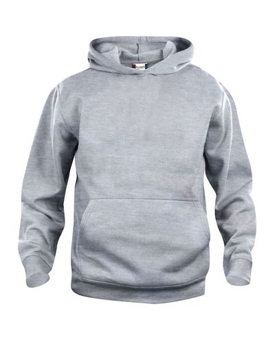Basic Hoody Junior, Meleerattu Harmaa