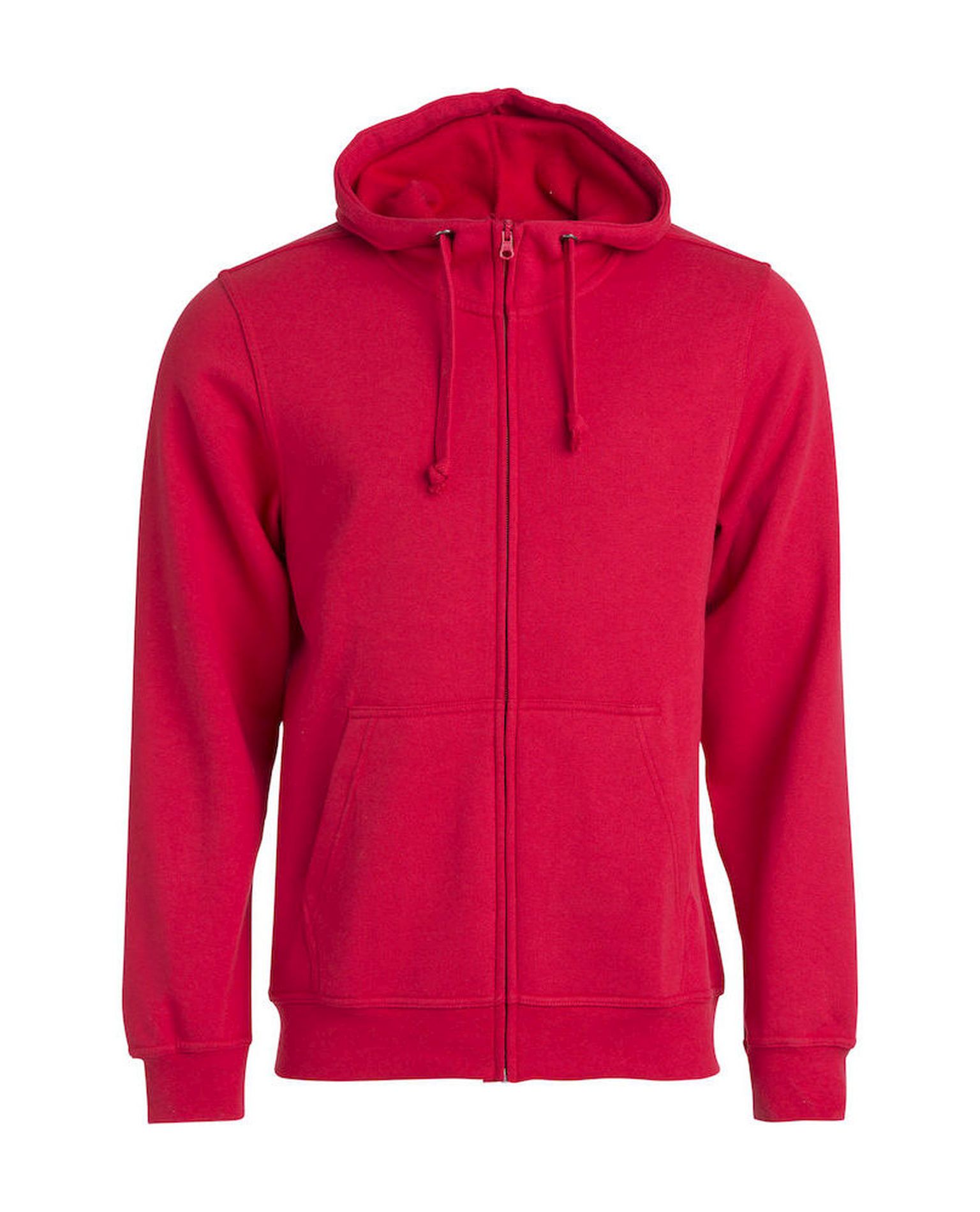 Basic Hoody Full zip, Punainen