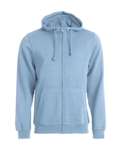 Basic Hoody Full zip, Vaaleansininen
