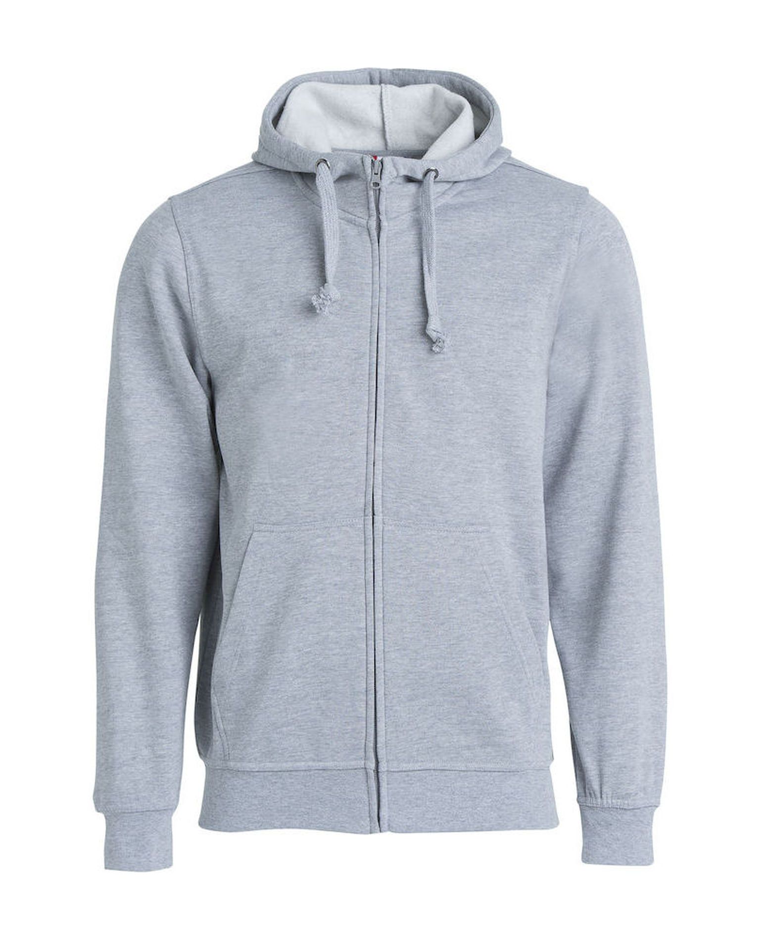 Basic Hoody Full zip, Meleerattu Harmaa