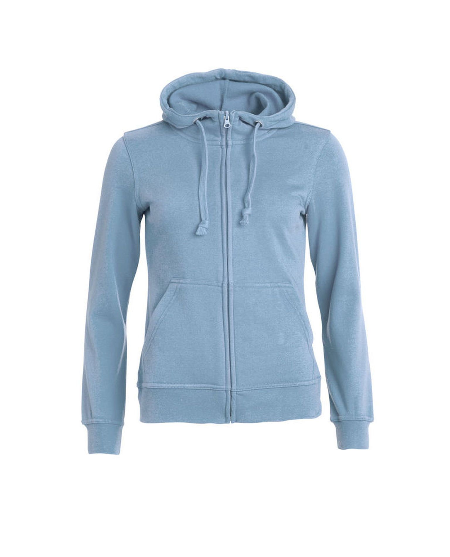 Basic Hoody Full zip Women, Vaaleansininen