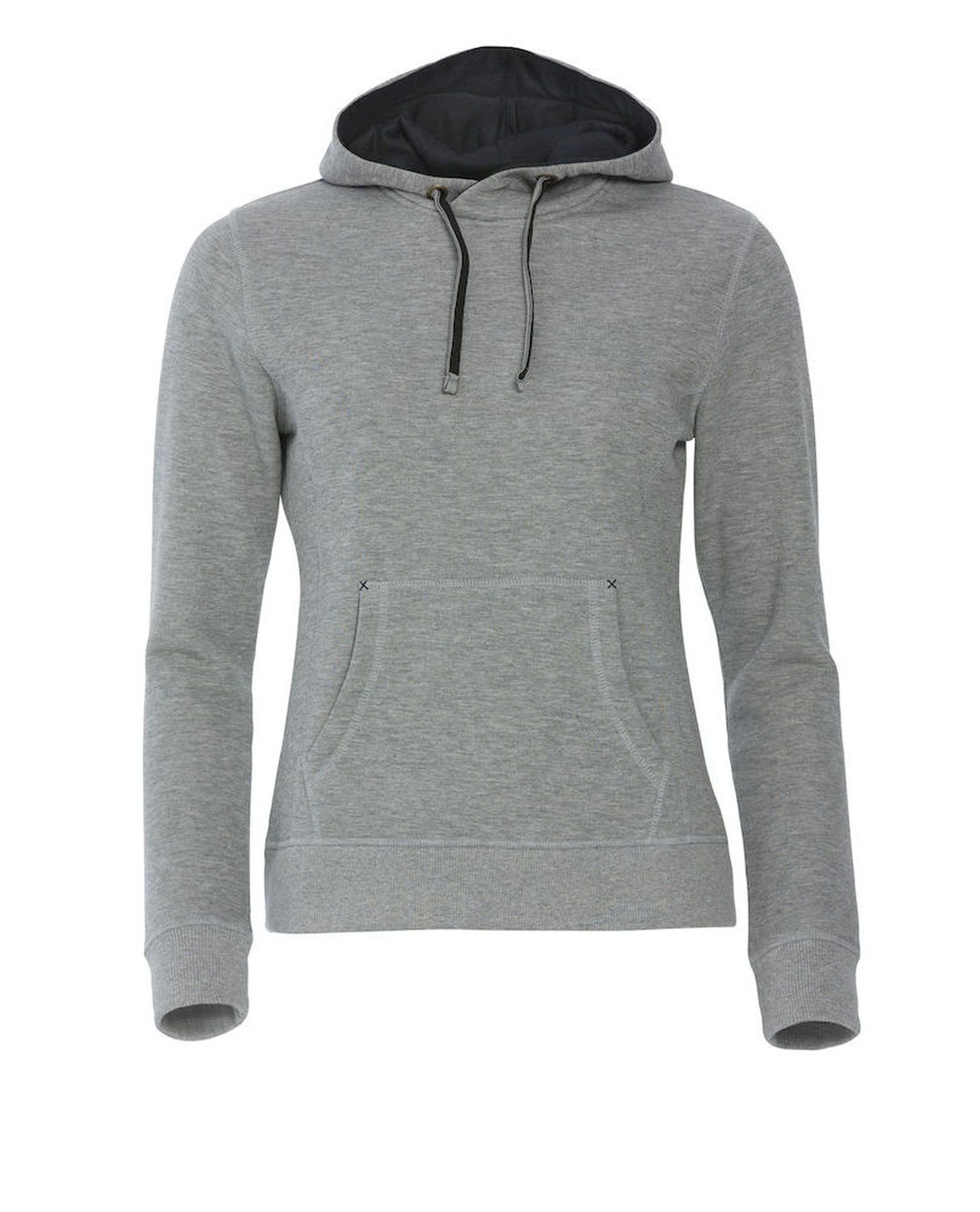 Classic Hoody Women, Meleerattu Harmaa