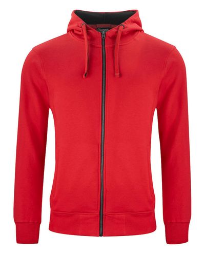 Classic Hoody Full Zip, Punainen Classic Hoody Full Zip, Punainen