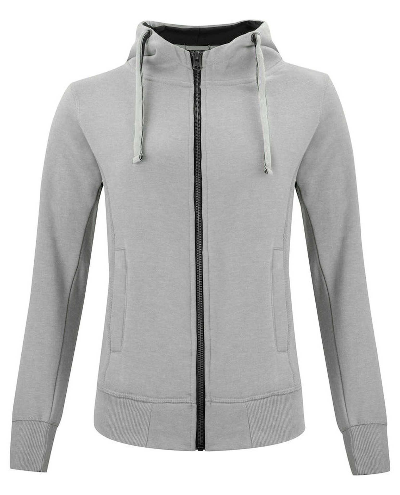Classic Hoody Full Zip Women, Meleerattu Harmaa