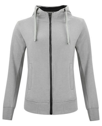 Classic Hoody Full Zip Women, Meleerattu Harmaa