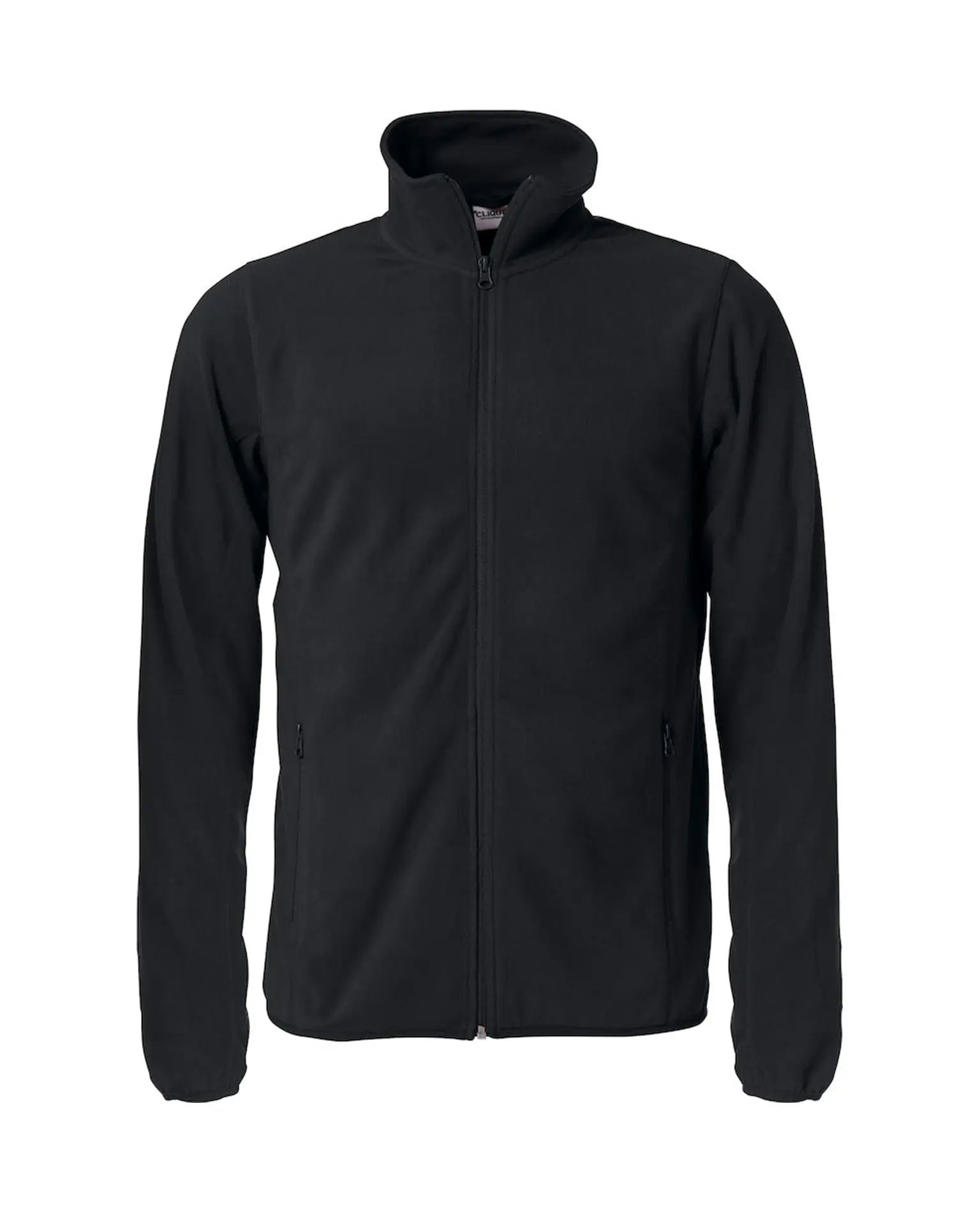 Basic Micro Fleece Jacket, Musta