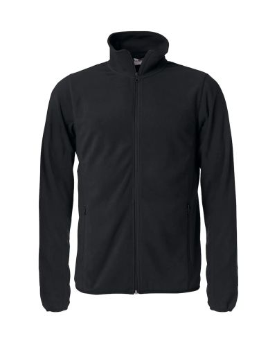 Basic Micro Fleece Jacket, Musta