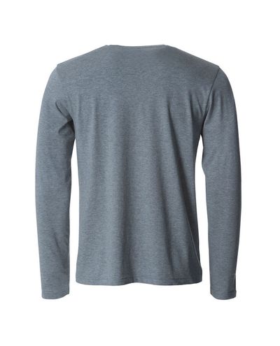 Basic-T L/S, Meleerattu Harmaa