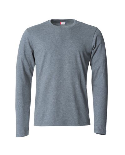 Basic-T L/S, Meleerattu Harmaa