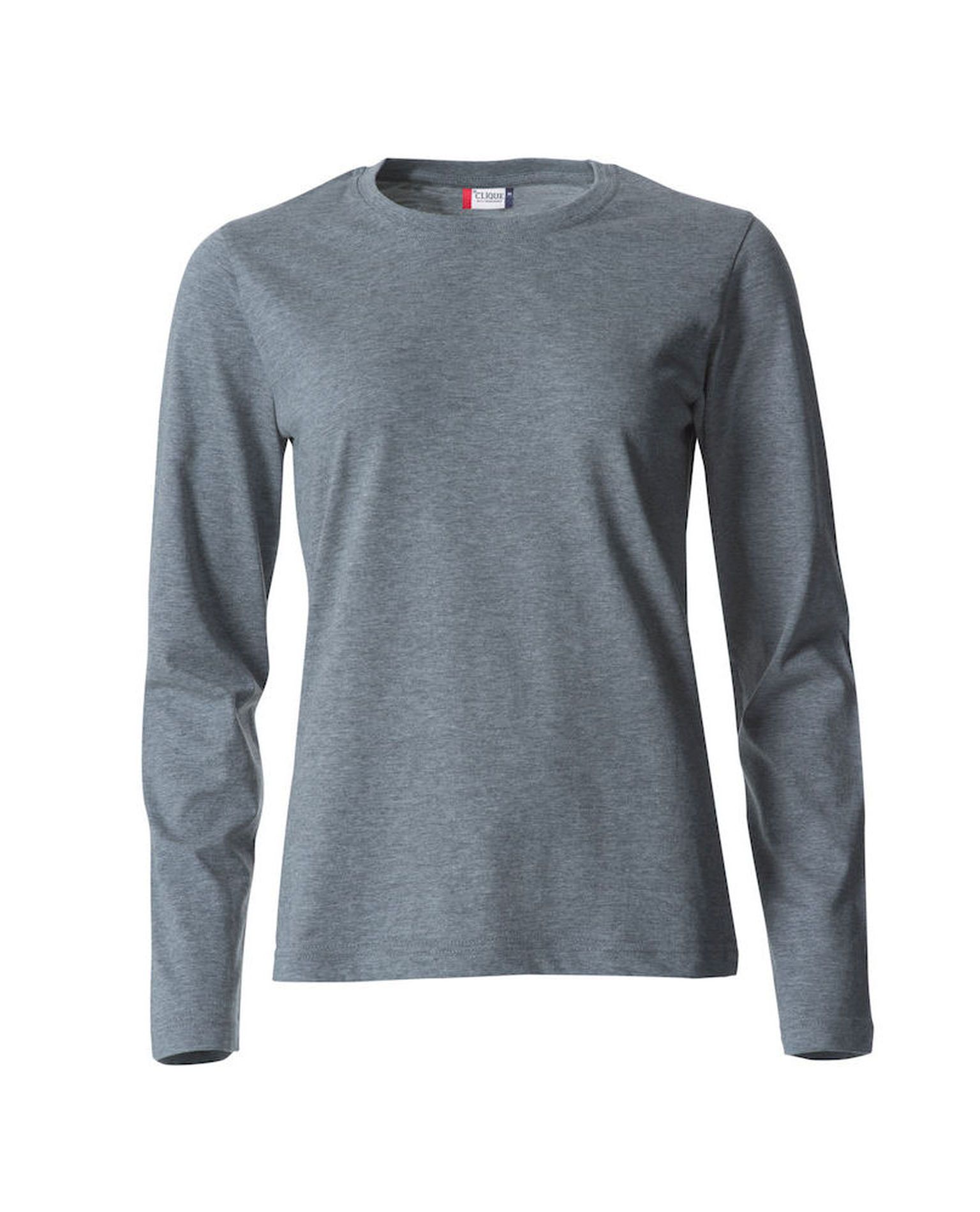 Basic-T L/S Women, Meleerattu Harmaa