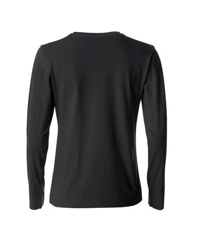 Basic-T L/S Women, Musta