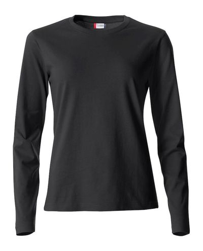 Basic-T L/S Women, Musta