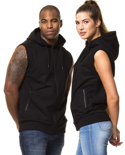 ST731 Hihaton Huppari Vetoketjulla, Musta