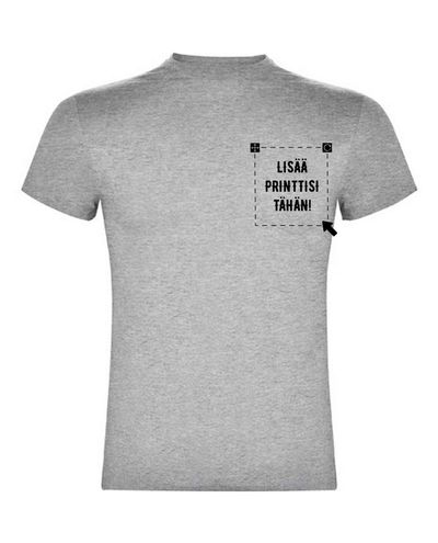 Teckel Taskullinen T-Paita, Meleerattu Harmaa Teckel Taskullinen T-Paita, Meleerattu Harmaa