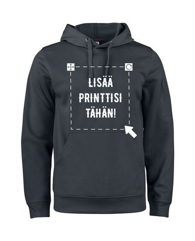 Basic Active Hoody, Musta