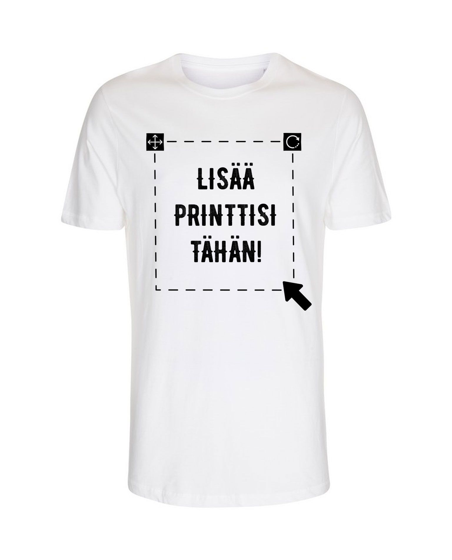 ST315 Miesten pitkähelmainen t-paita, Valkoinen