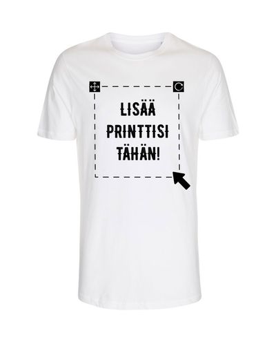 ST315 Miesten pitkähelmainen t-paita, Valkoinen