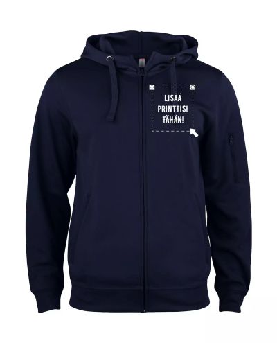 Basic Active Hoody Full Zip , Navy