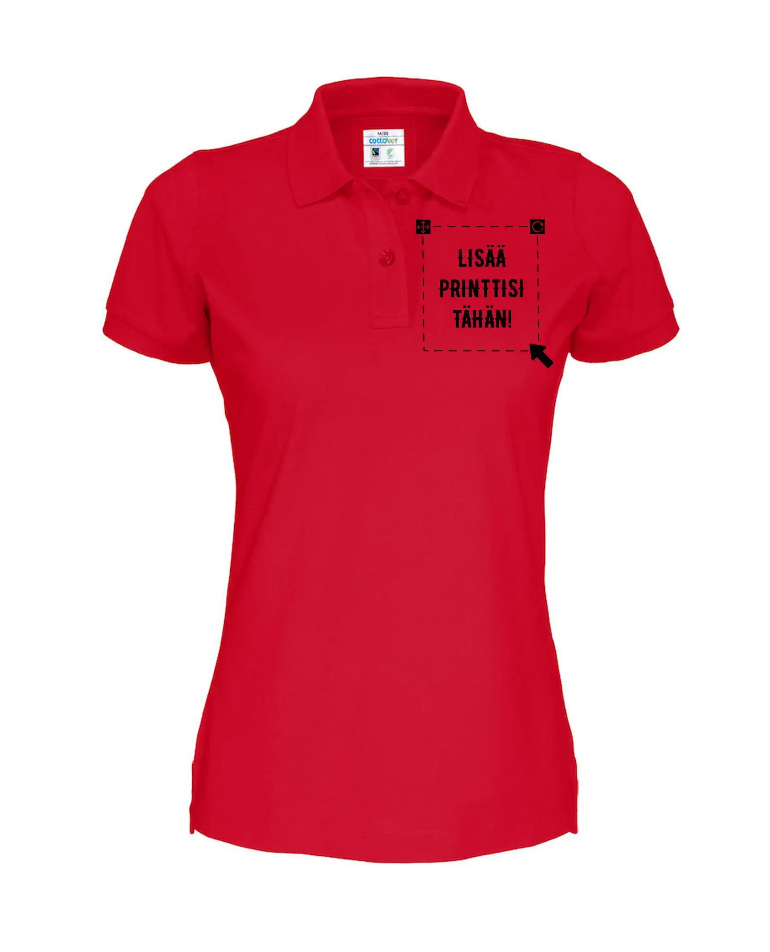 Luomu Pique Lady, Punainen