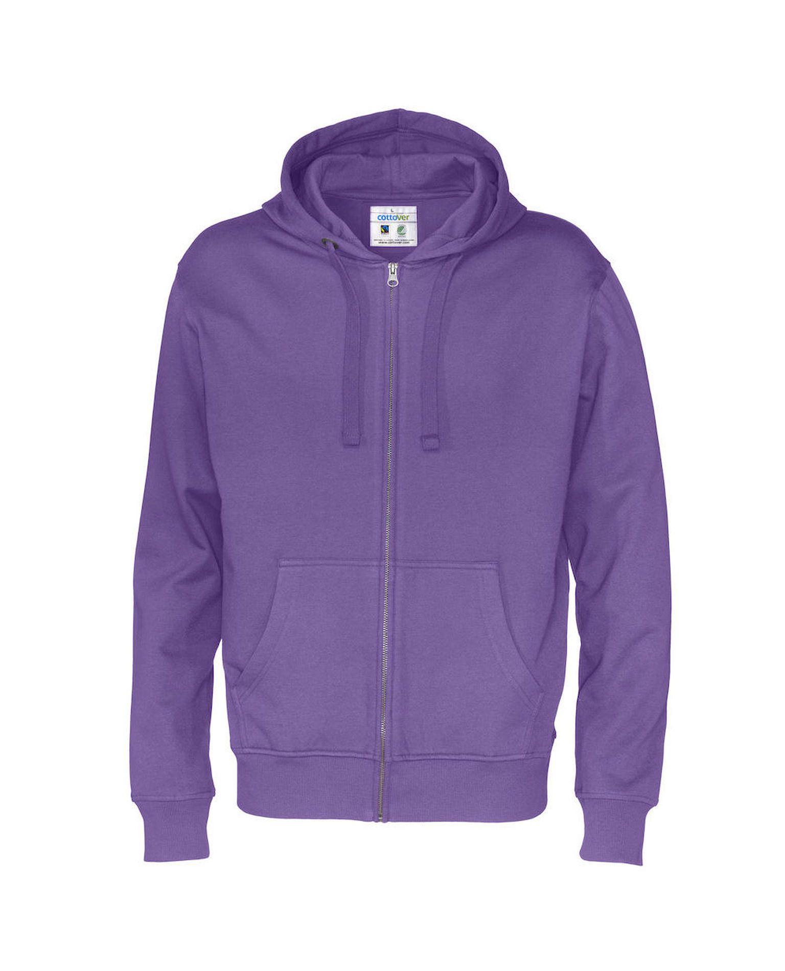 Miesten Luomu vetoketjuhuppari, Violetti