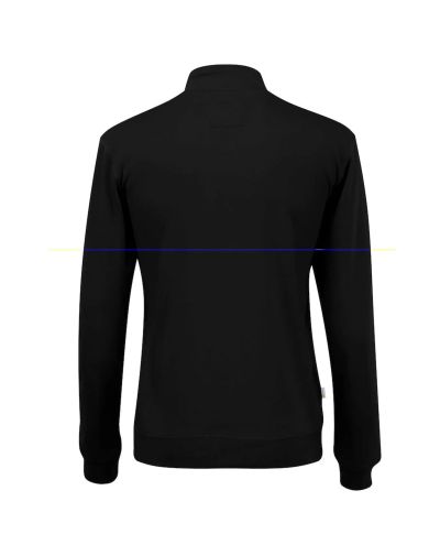 Luomu Half Zip Unisex, Musta