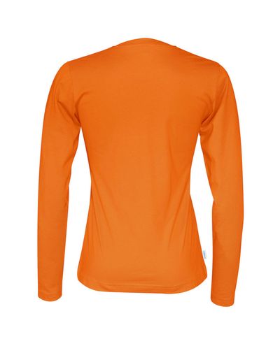 Naisten pitkähihainen Luomu T-paita, Oranssi