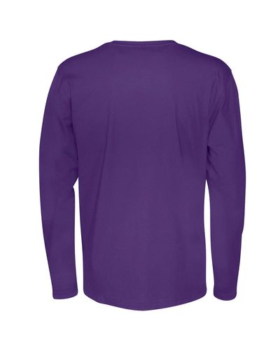 Miesten pitkähihainen Luomu T-paita, Violetti
