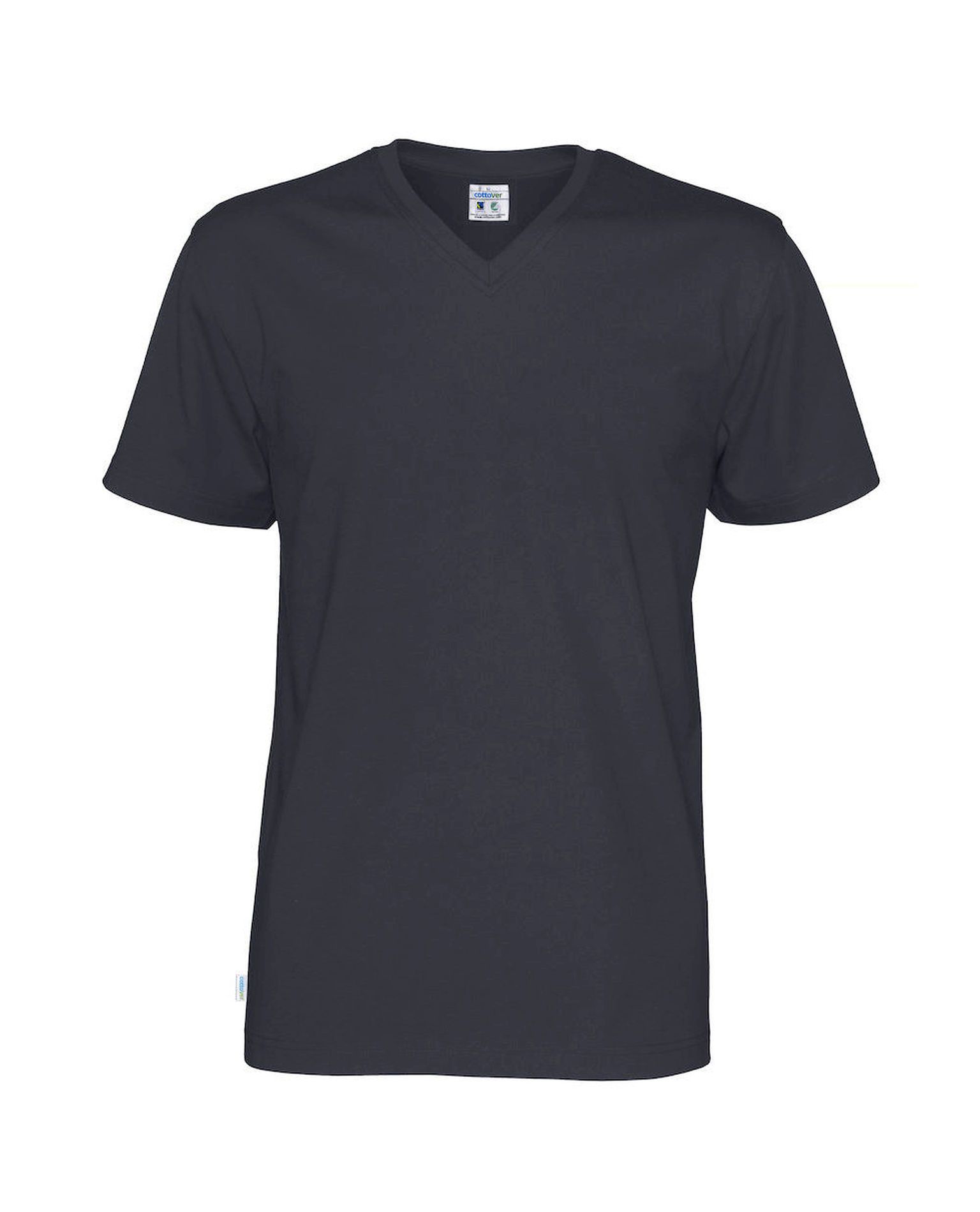 Miesten Luomu T-paita v-aukko, Navy
