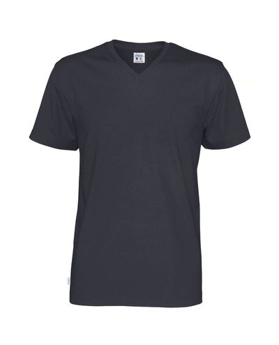 Miesten Luomu T-paita v-aukko, Navy