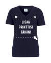 Naisten Luomu stretch t-paita, Navy