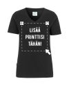 Naisten Luomu stretch t-paita, Musta