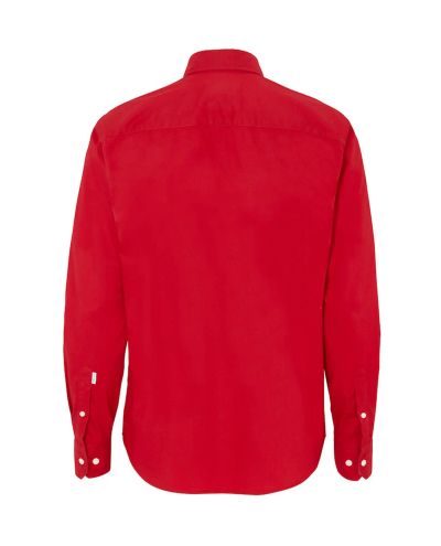 Twill Luomu kauluspaita Comfort, Punainen