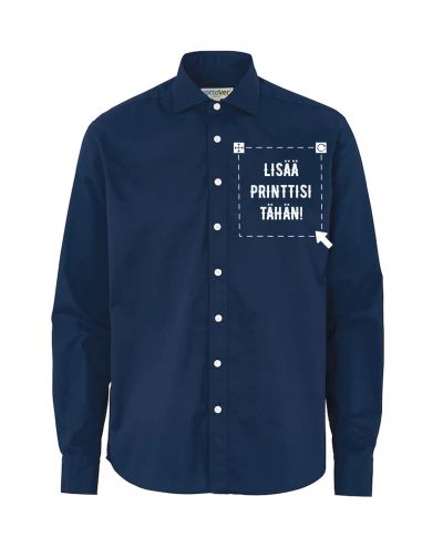 Twill Luomu kauluspaita Comfort, Navy Twill Luomu kauluspaita Comfort, Navy