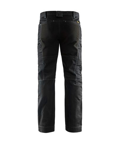 Housut Denim Stretch, Musta/Musta