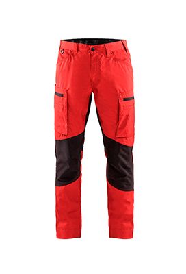 Housut Stretch, Punainen/Musta