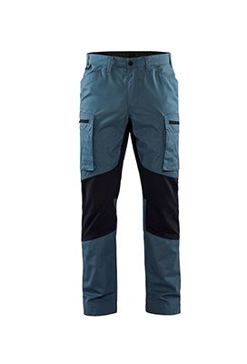 Housut Stretch, Teräksensininen/Tumma Mariininsininen